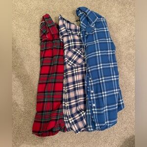Land’s End and LL Bean Flannels (3)
